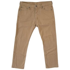 Levi's 513 Slim Straight Fit Jeans Mens Size 33x30 Tan 08513-0424